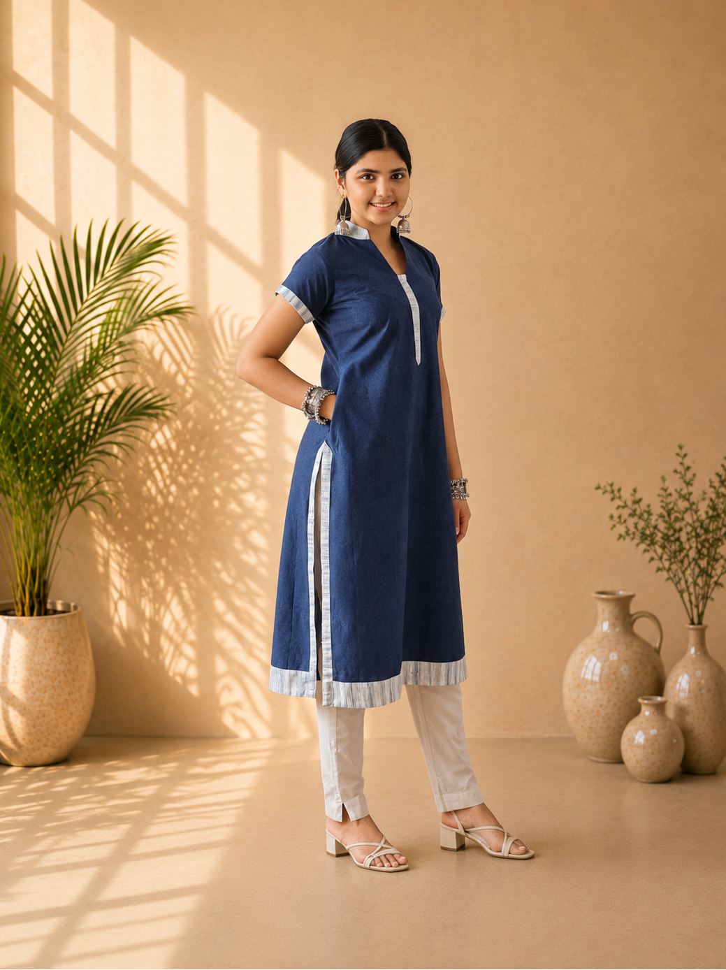 Pure Khadi Straight Kurti