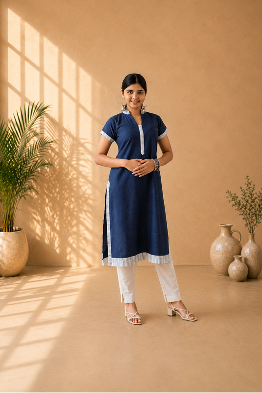 Pure Khadi Straight Kurti