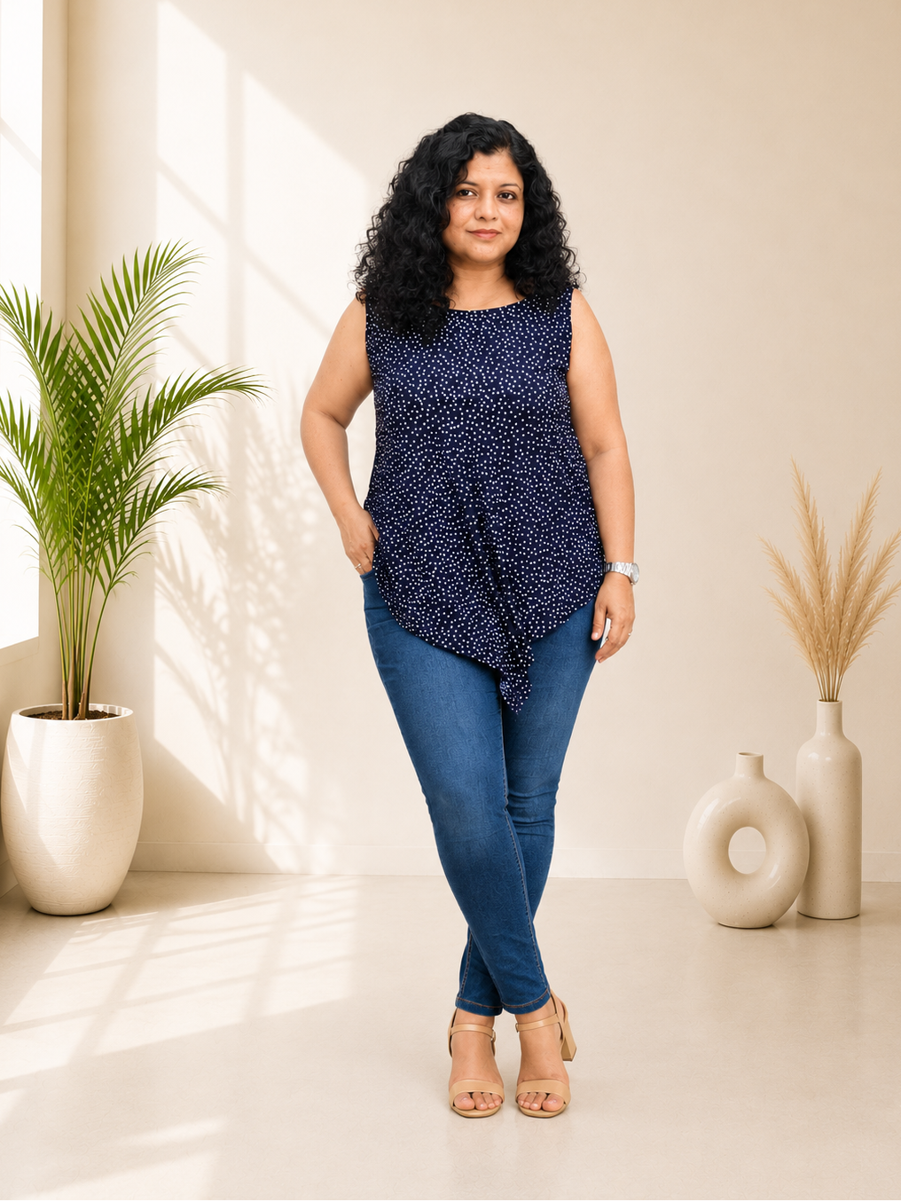 Rayon Hand Crafted Short Top