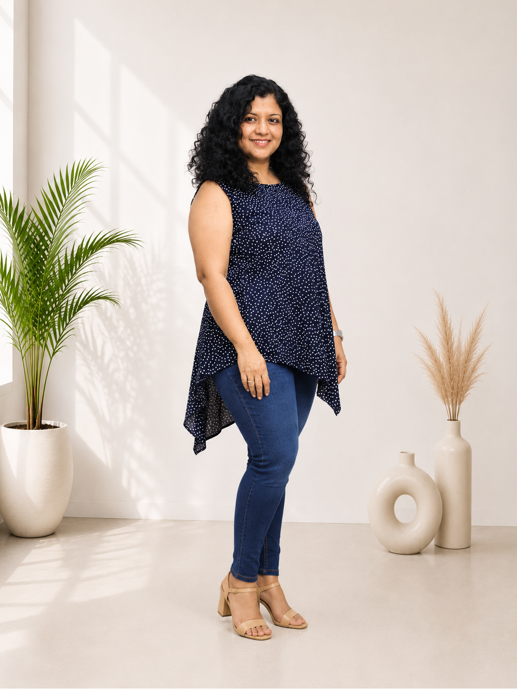 Rayon Hand Crafted Short Top