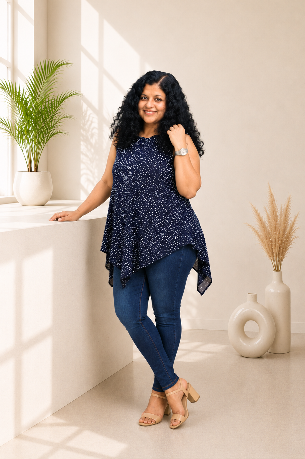 Rayon Hand Crafted Short Top
