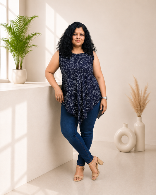 Rayon Hand Crafted Short Top