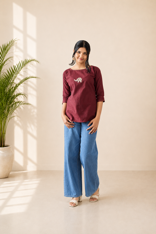 Pure Khadi Short Top