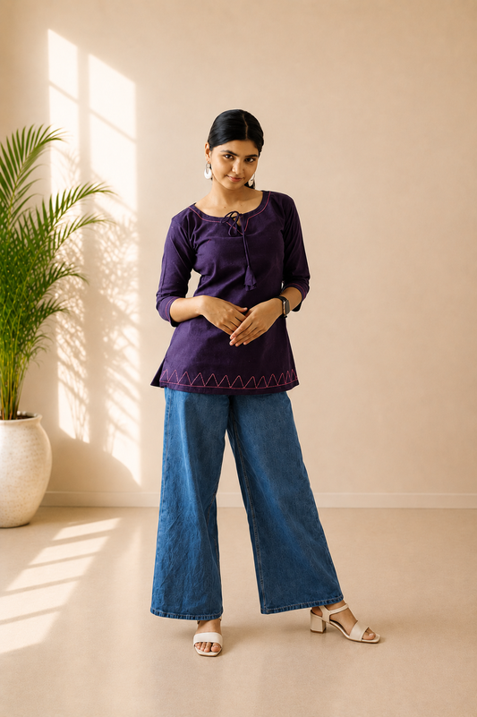 Pure Khadi Short Top