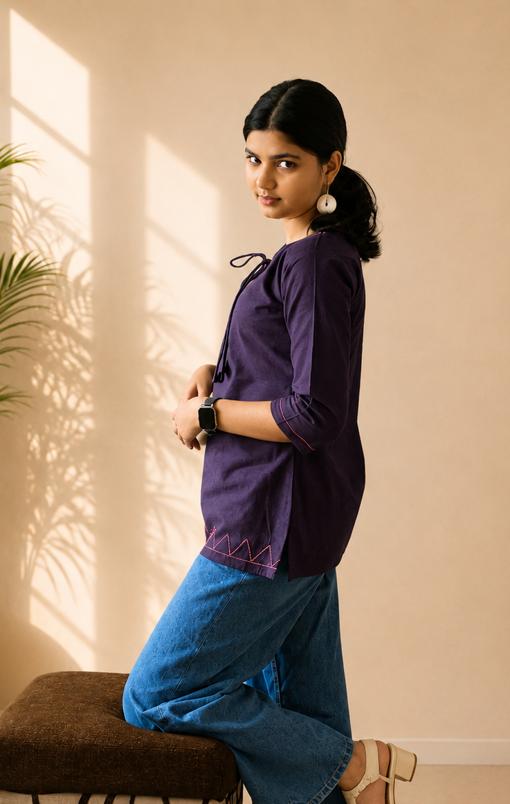 Pure Khadi Short Top