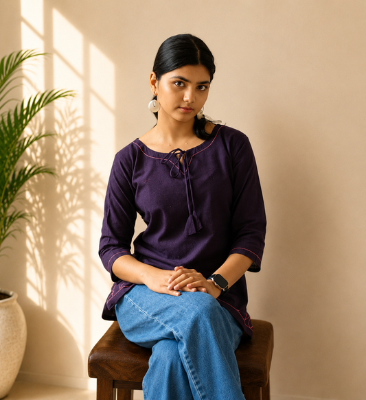 Pure Khadi Short Top