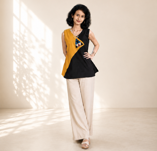 Pure Cotton Hand crafted Short Top