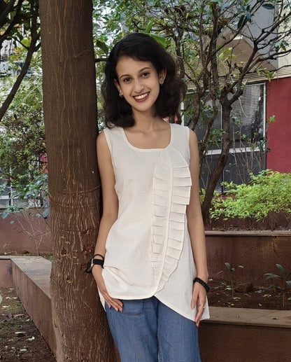 Pure Cotton Hand crafted Short Top