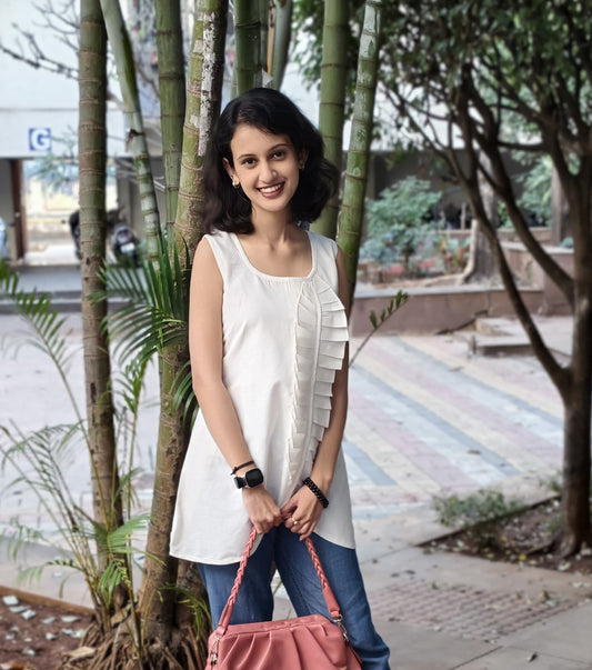 Pure Cotton Hand crafted Short Top