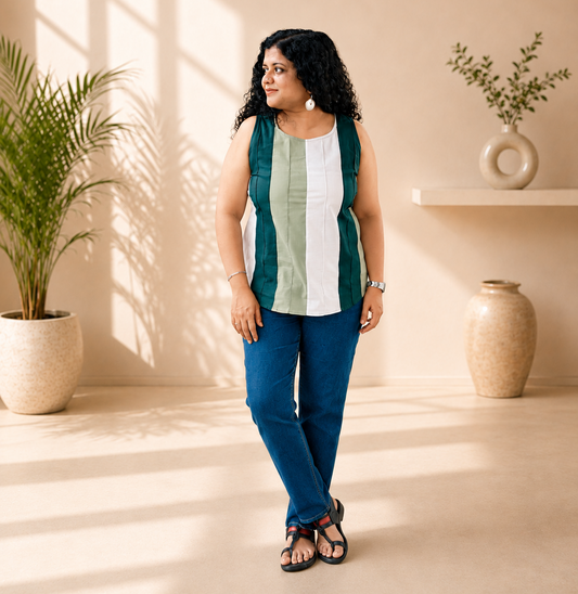 Pure Cotton Hand Crafted Short Top