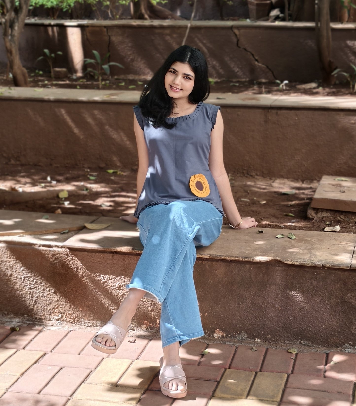 Pure Cotton Hand Crafted Short Top