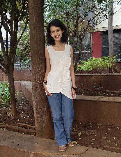 Pure Cotton Hand crafted Short Top