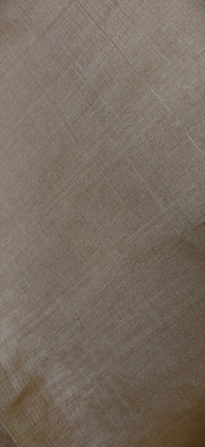Pure Tussar Silk Plain Fabric