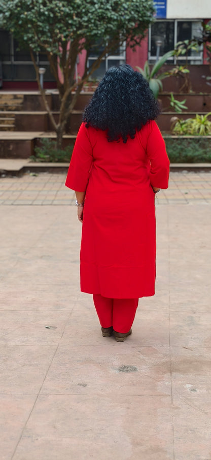 Pure Cotton Hand Painted Straight Kurti