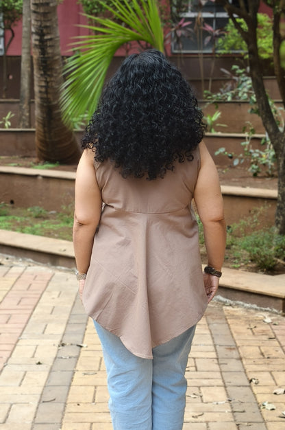 Pure Cotton Hand Painted Short Top
