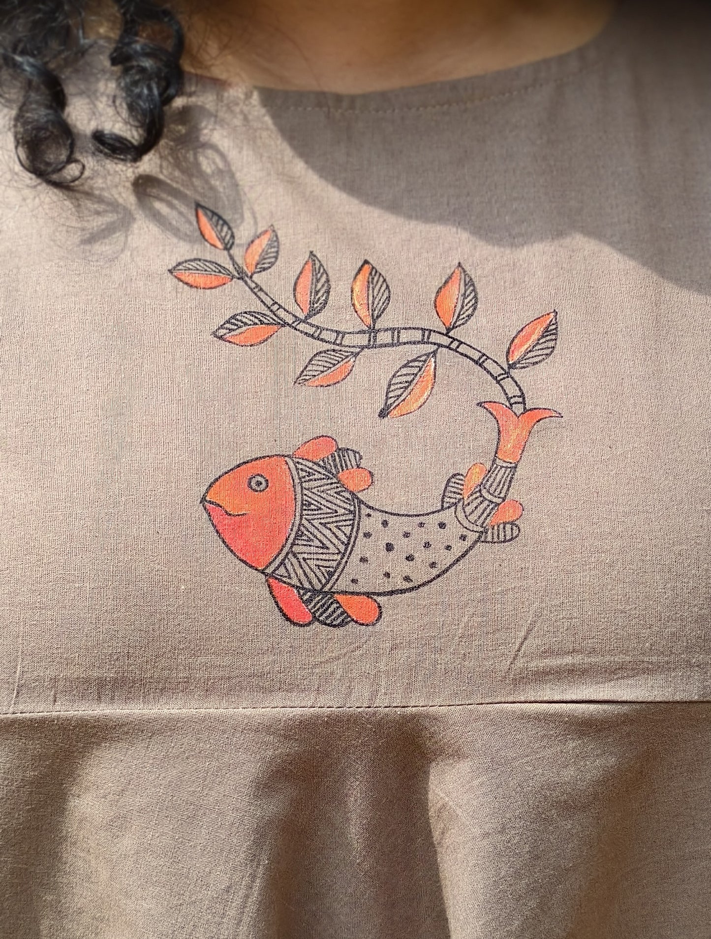 Pure Cotton Hand Painted Short Top
