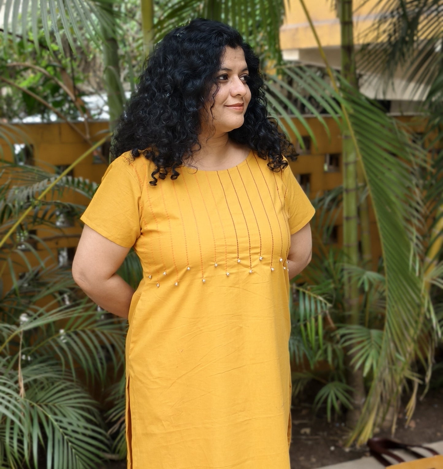 Pure Cotton Hand Crafted Straight Kurti