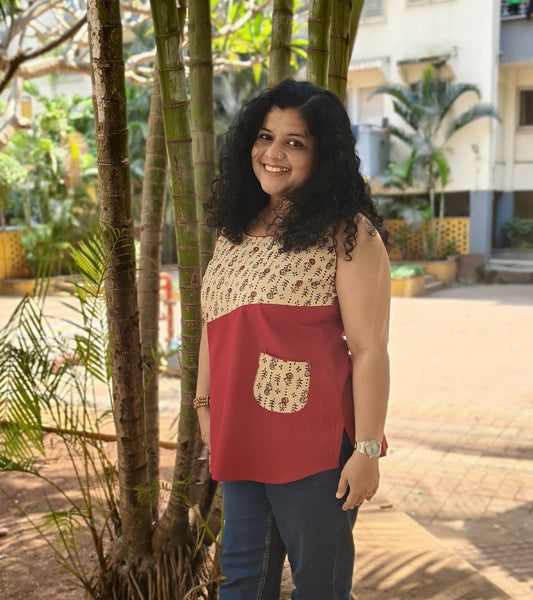 Pure Cotton Hand Crafted Short Top