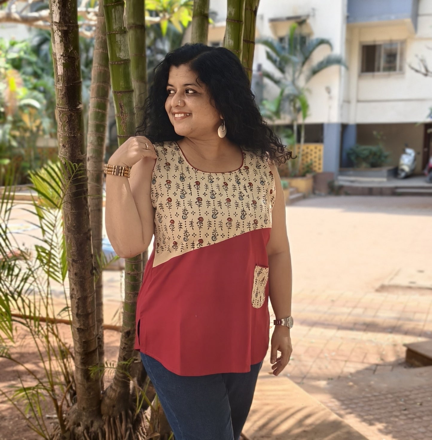 Pure Cotton Hand Crafted Short Top