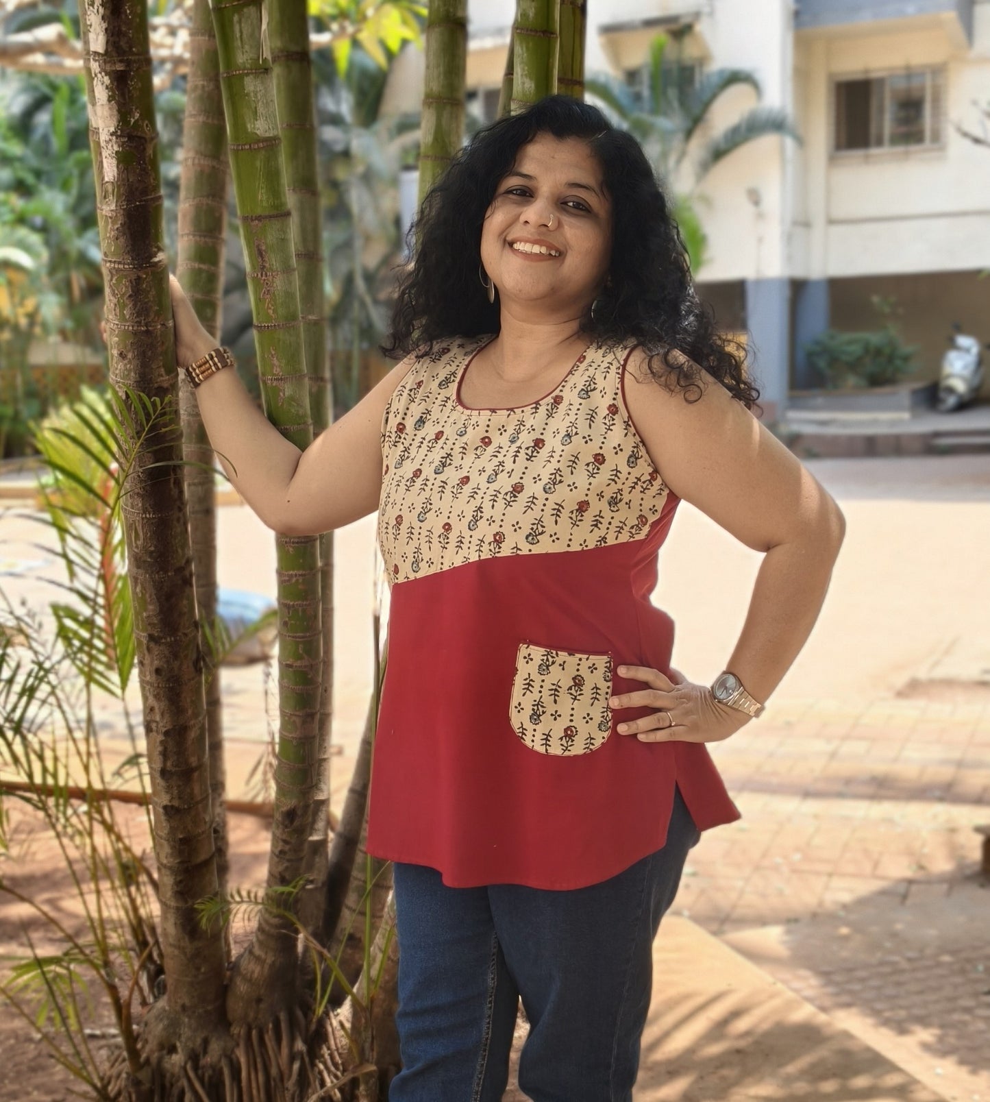 Pure Cotton Hand Crafted Short Top