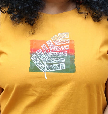 Pure Cotton Hand Painted Short Top