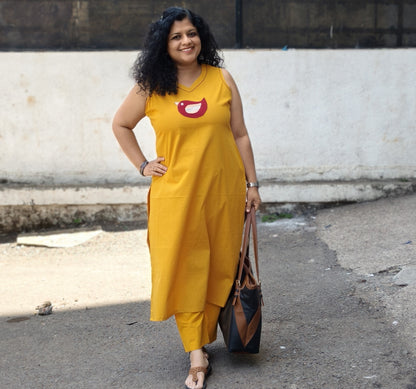 Pure Cotton Hand Crafted Straight Kurti
