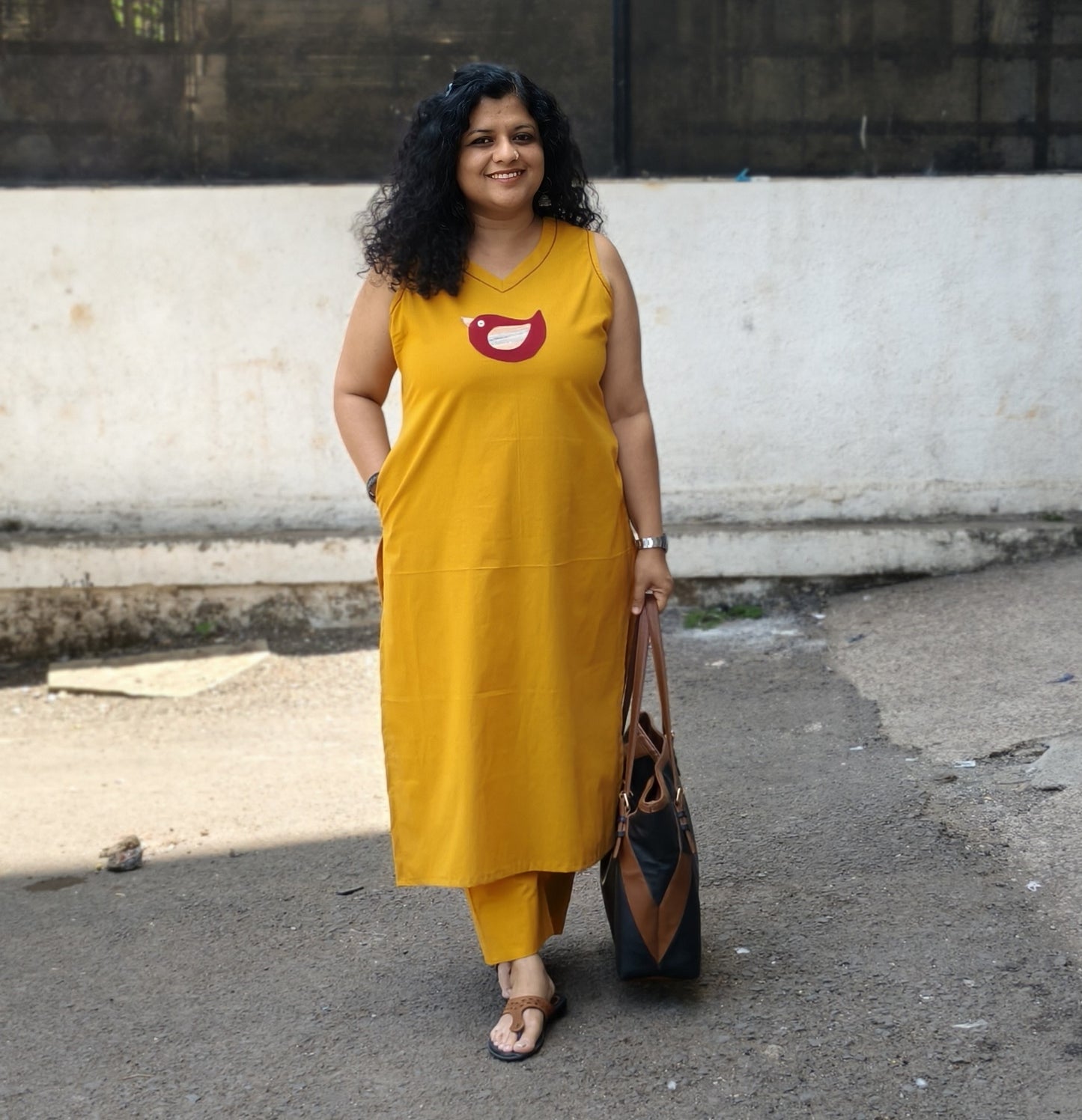 Pure Cotton Hand Crafted Straight Kurti