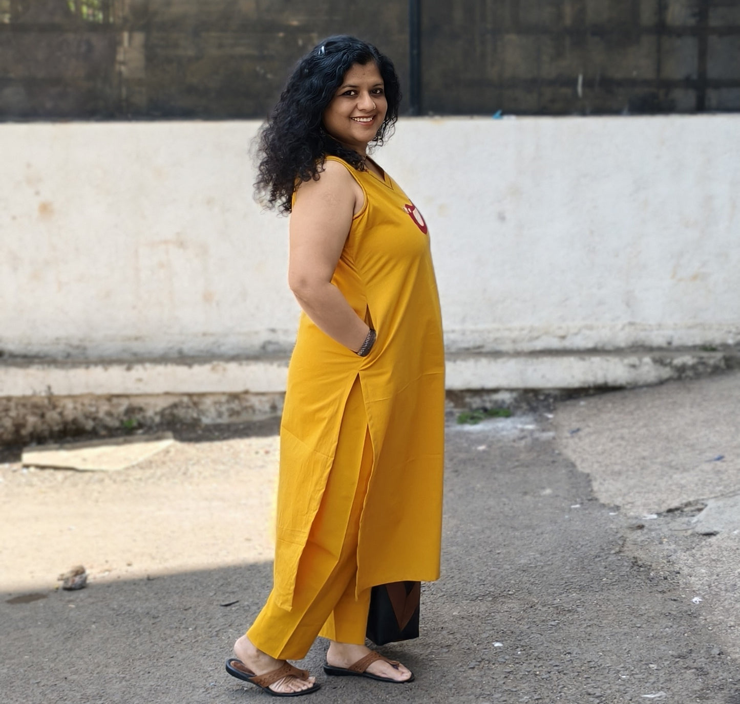 Pure Cotton Hand Crafted Straight Kurti