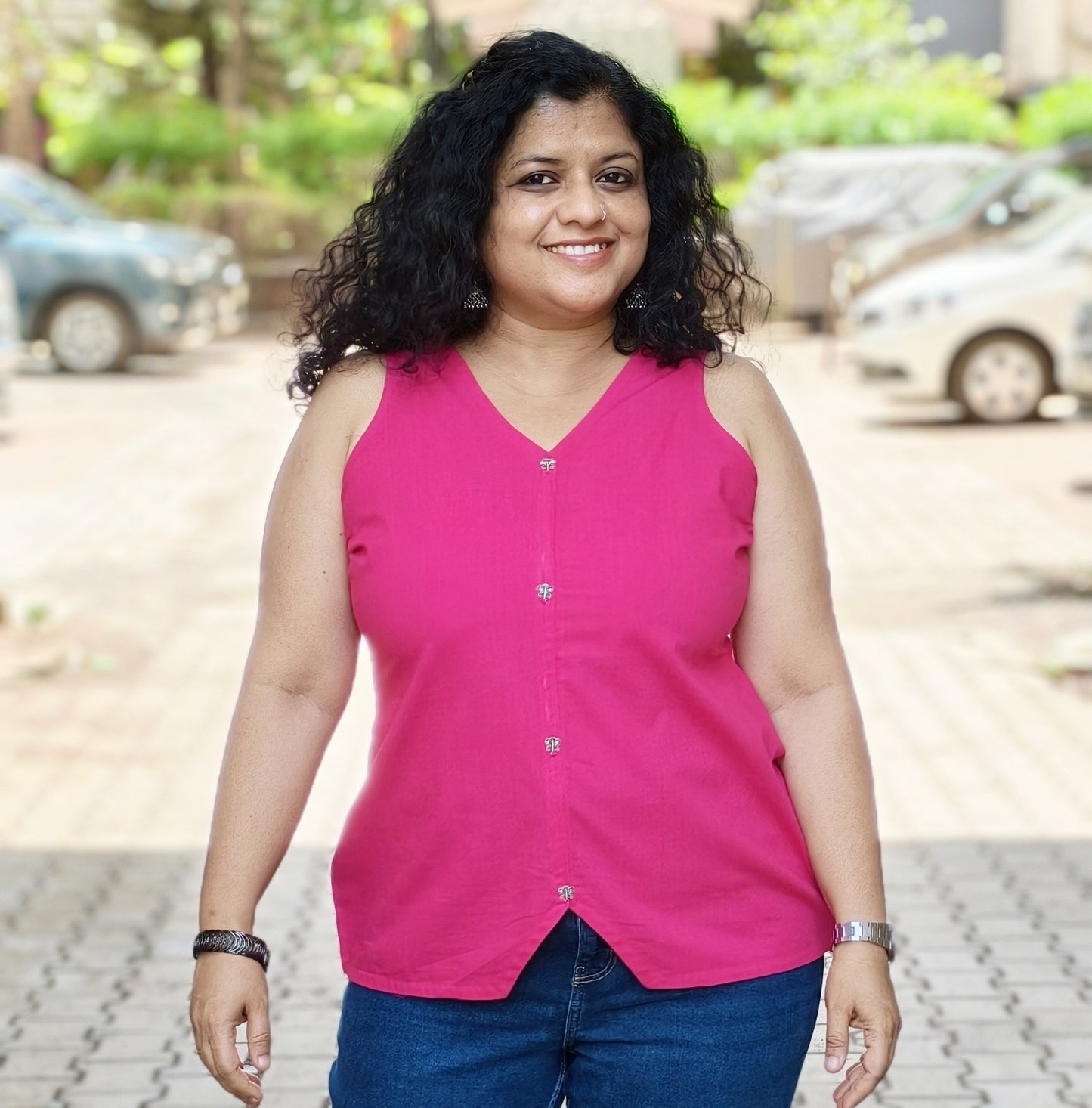 Pure Cotton Hand Crafted Short Top