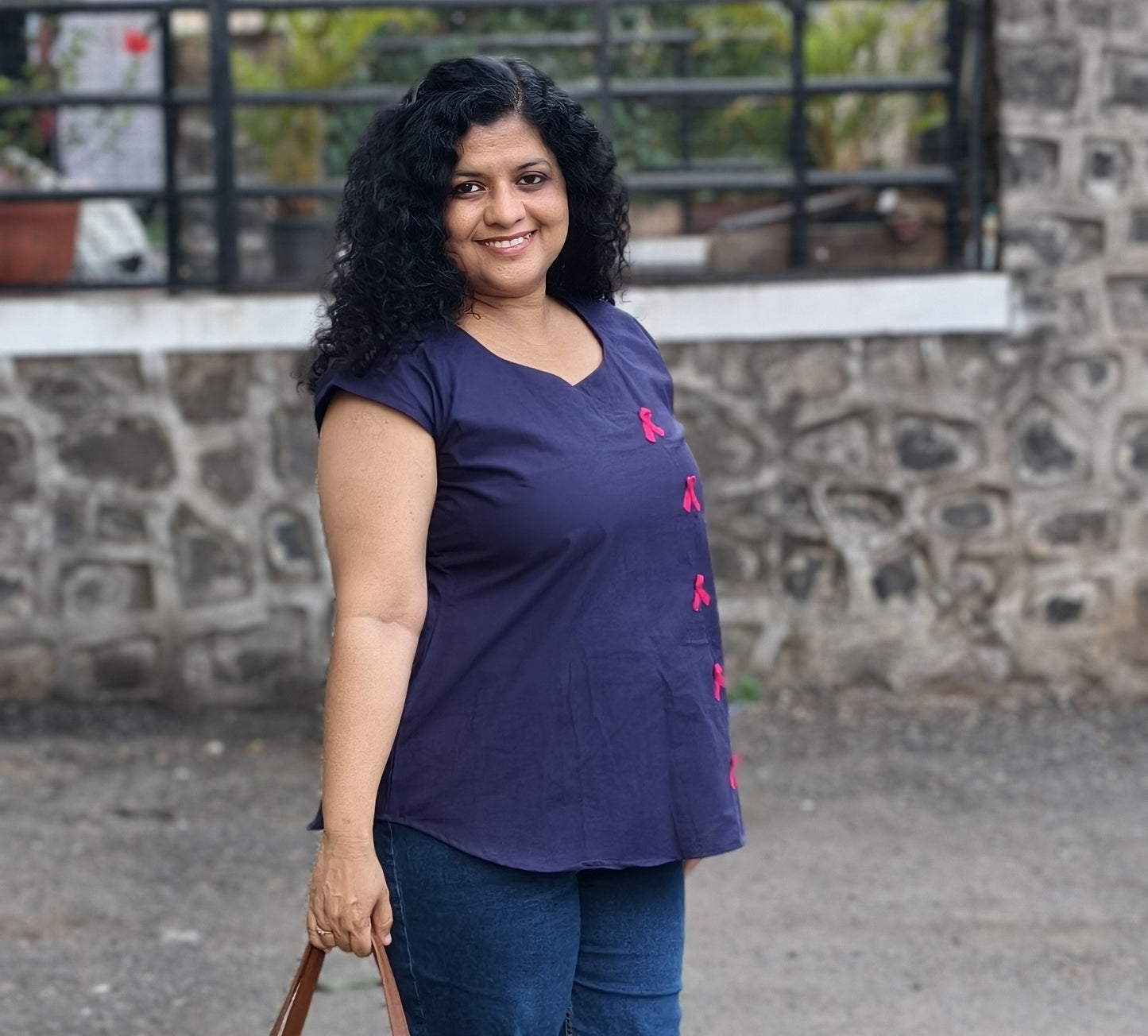 Pure Cotton Hand Crafted Short Top