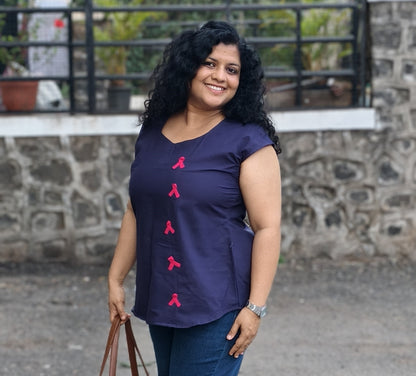 Pure Cotton Hand Crafted Short Top