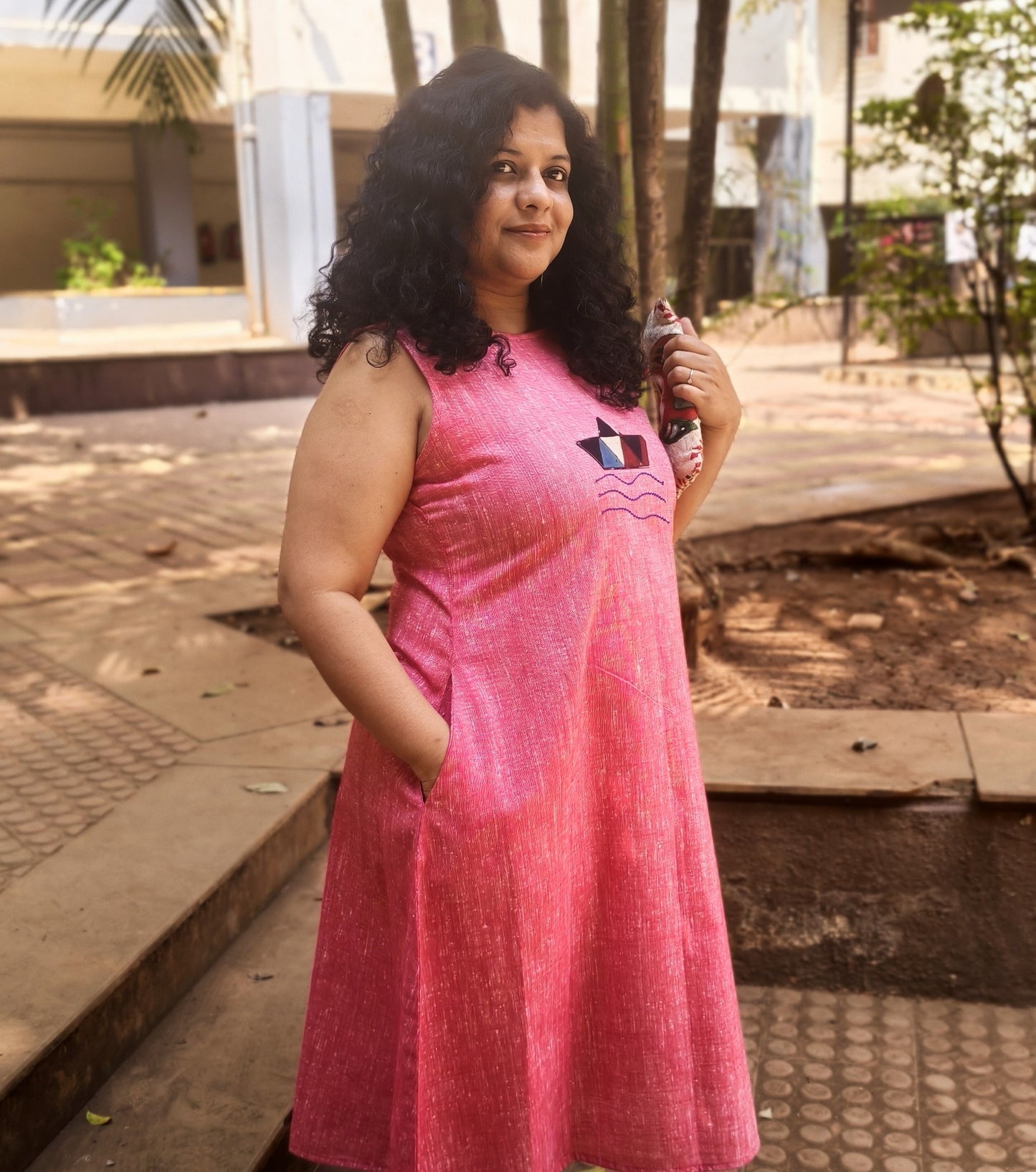 Pure Khadi Patchwork One piece