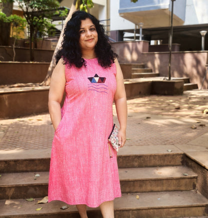 Pure Khadi Patchwork One piece