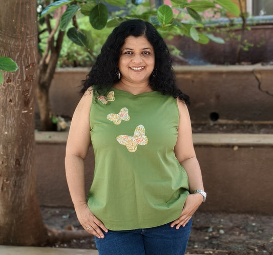 Pure Cotton Hand Crafted Short Top