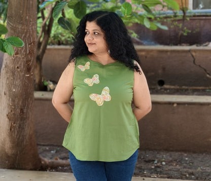 Pure Cotton Hand Crafted Short Top