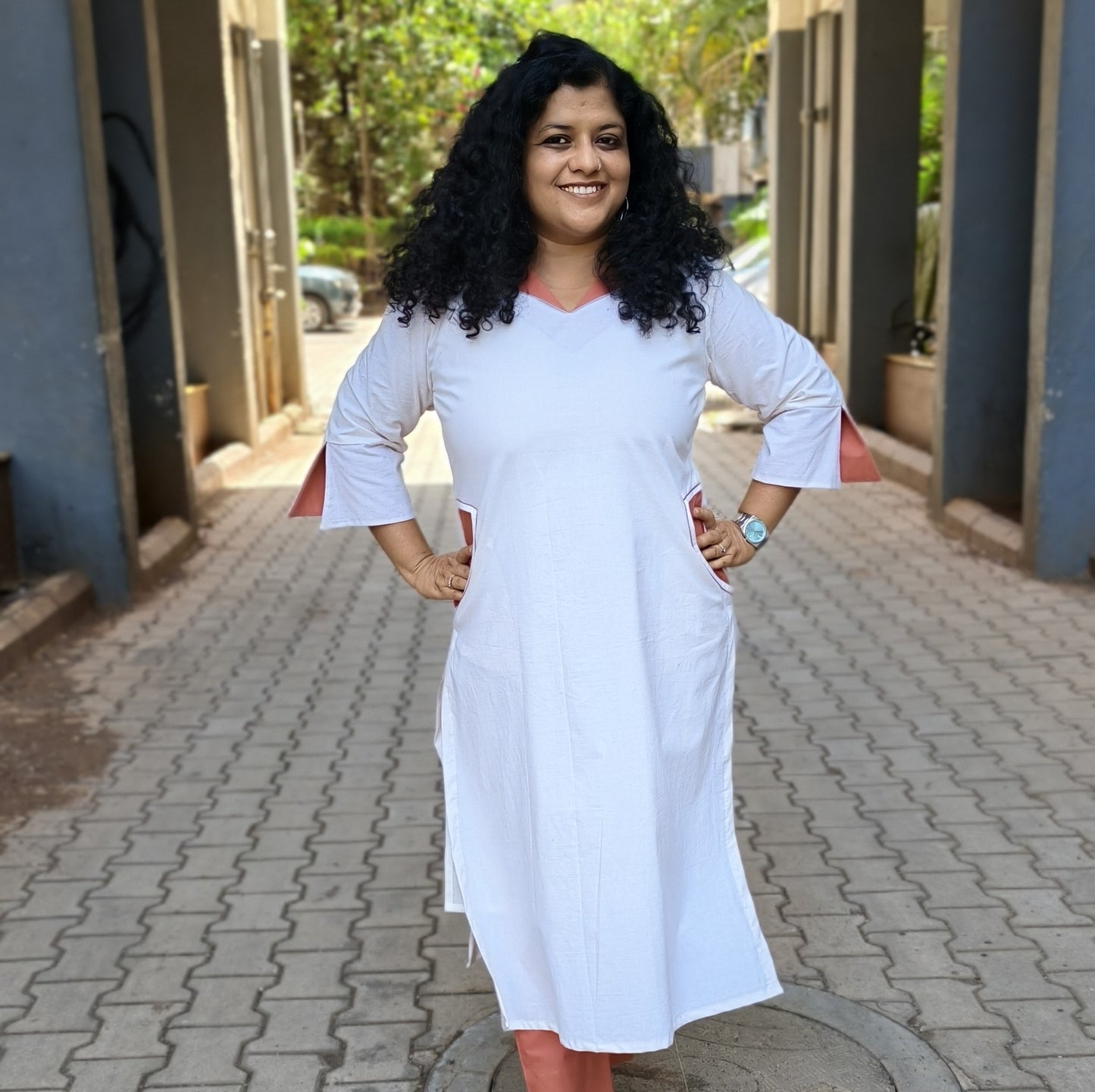 Pure Cotton Hand Crafted Straight Kurti
