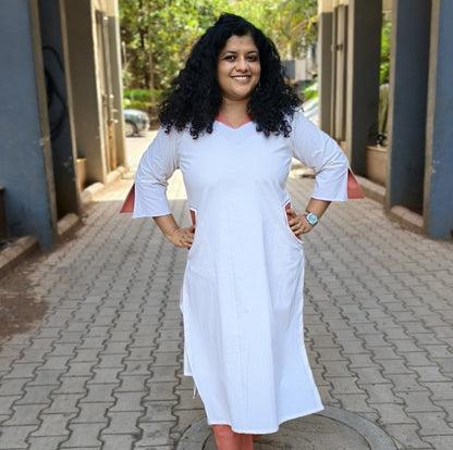 Pure Cotton Hand Crafted Straight Kurti