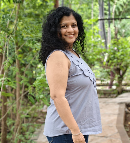 Pure Cotton Hand Crafted Short Top