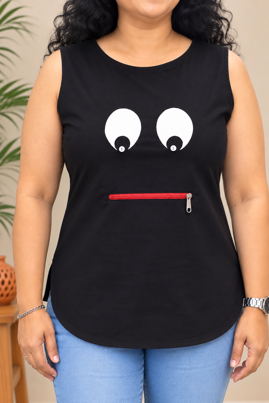 Pure Cotton Hand Crafted Short Top