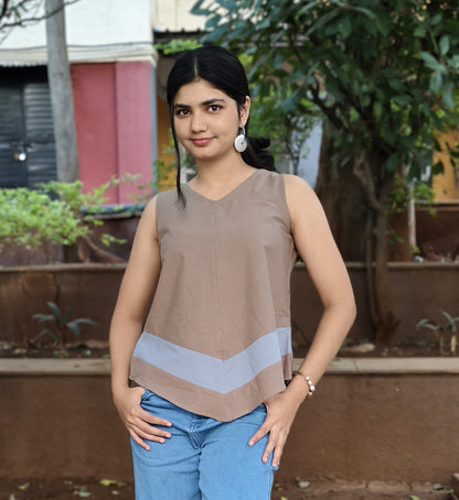 Pure Cotton Hand crafted Short Top