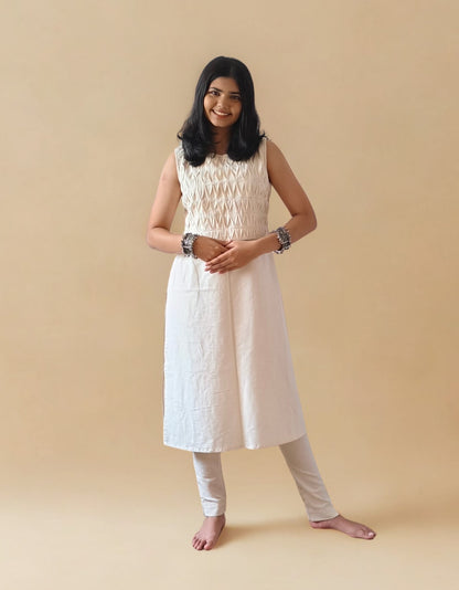 Cotton Hand crafted Straight Kurti