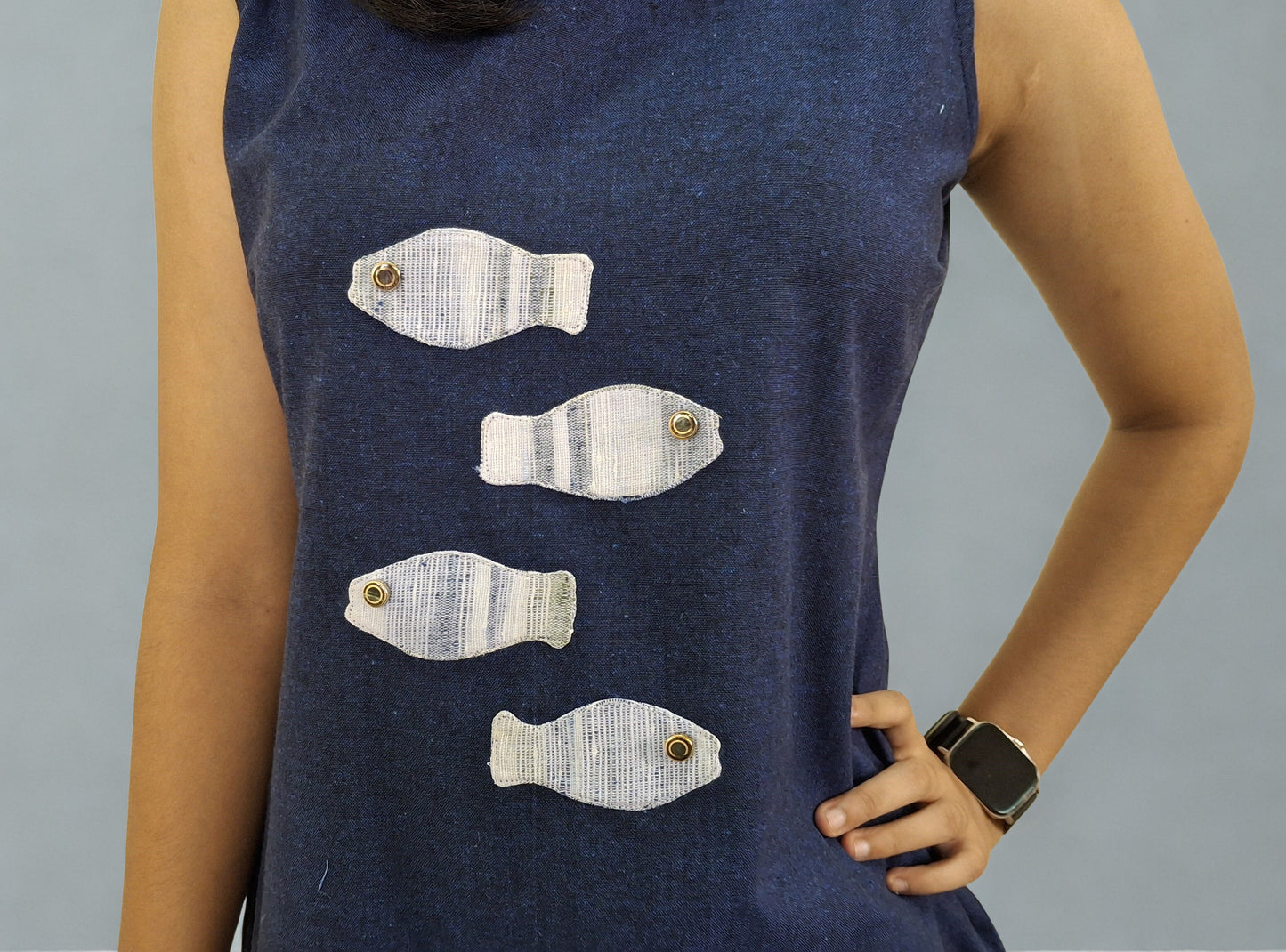 Pure Khadi Patchwork Short Top