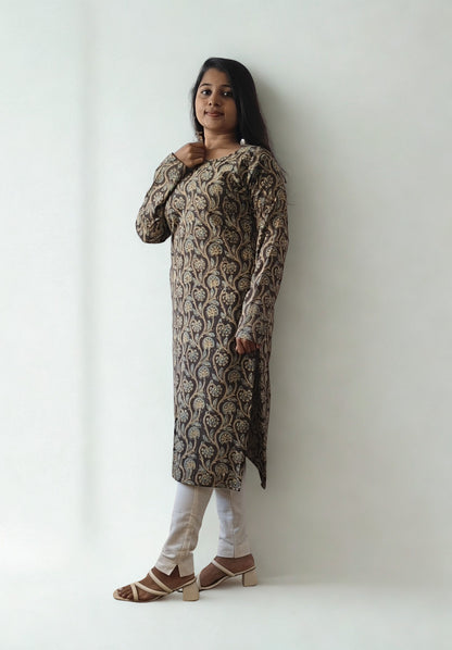 Handblock Straight Kurti
