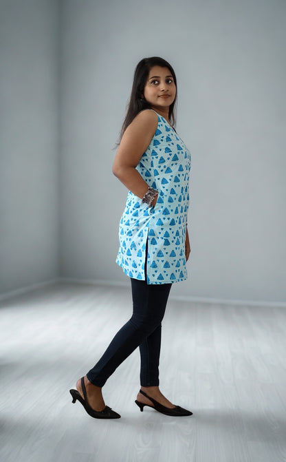 Handloom Cotton Short Top