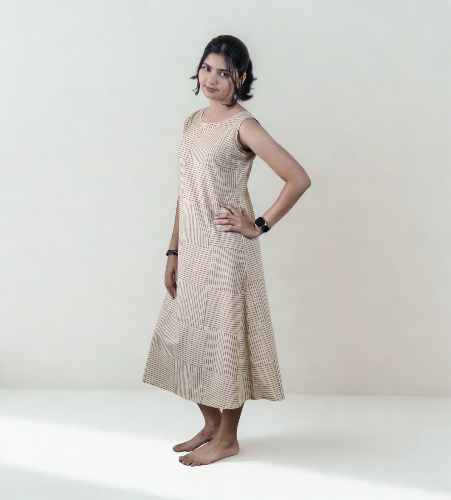 Handblock Cotton One Piece