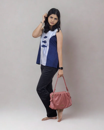 Pure Khadi Patchwork Short Top