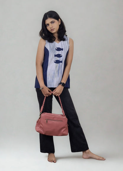 Pure Khadi Patchwork Short Top