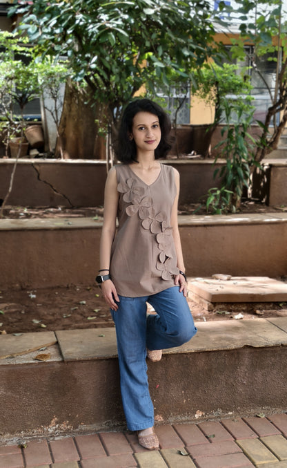 Pure Cotton Hand Crafted Short Top