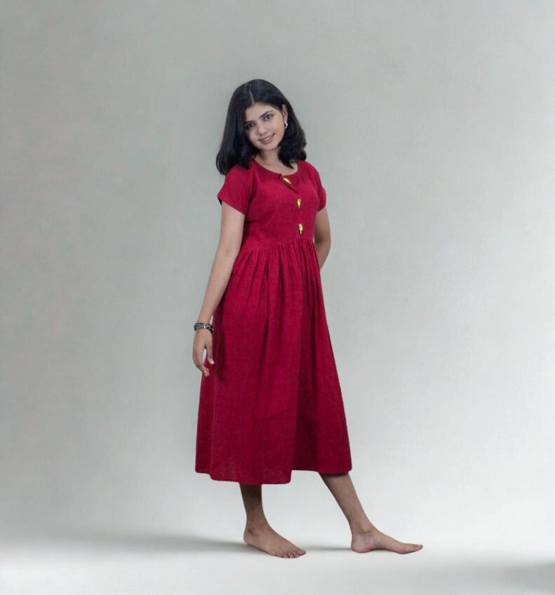 Handwowen Handspun Cotton Kurti