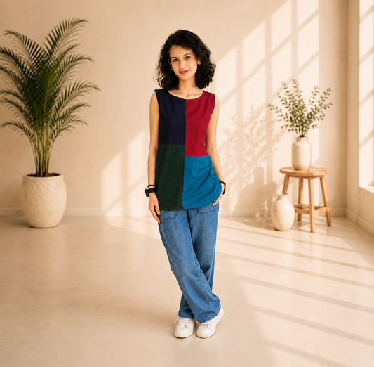 Pure Cotton Hand Crafted Short Top